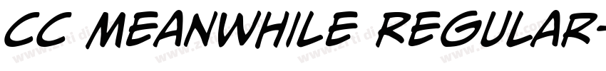 CC Meanwhile Regular字体转换